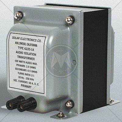 Solar 6220-1A Audio Isolation Transformer 